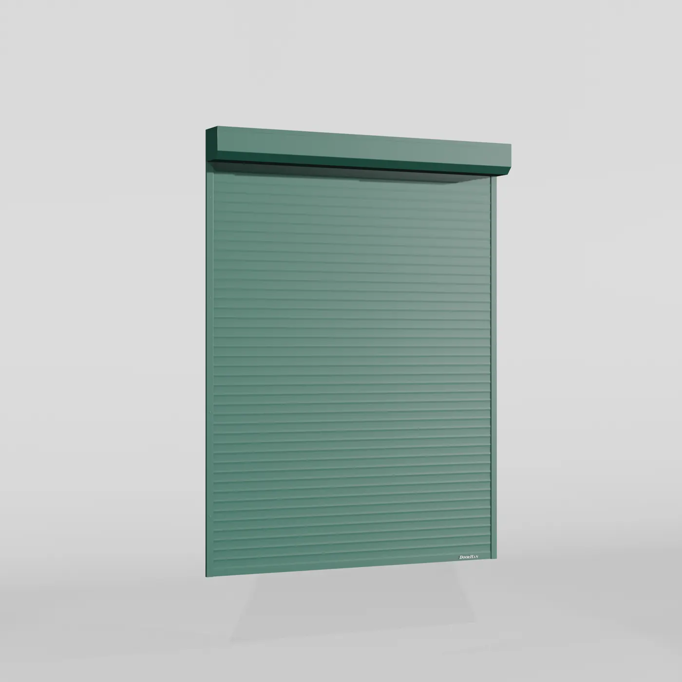 Рольставни DoorHan 2300х1700 цвета RAL 6005 (зелёный) взломостойкие без автоматики