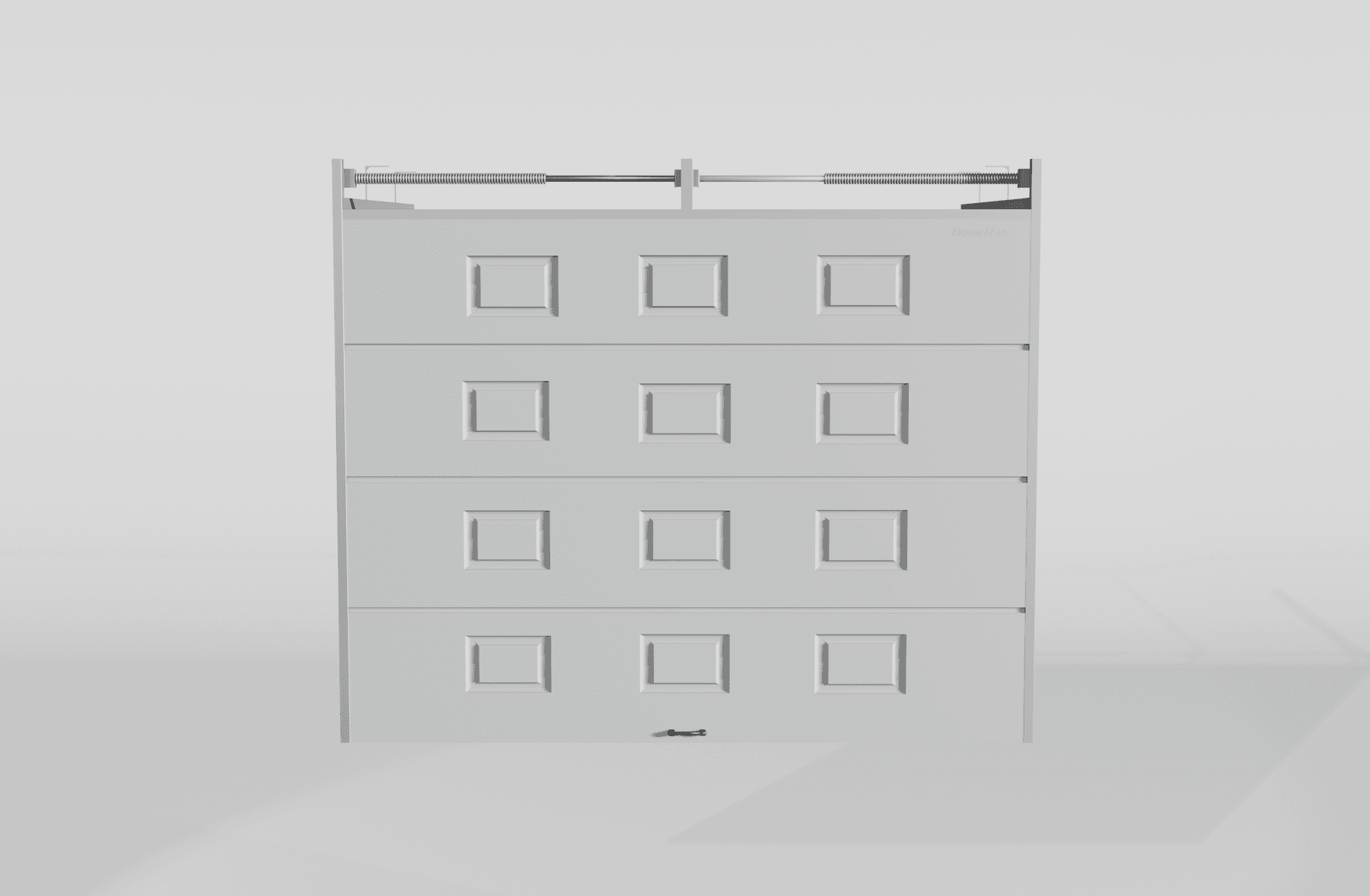 Секционные ворота DoorHan стальные 2900х2700 цвета RAL 7004 (серый) с дизайном «филенка» без автоматики — фото 3